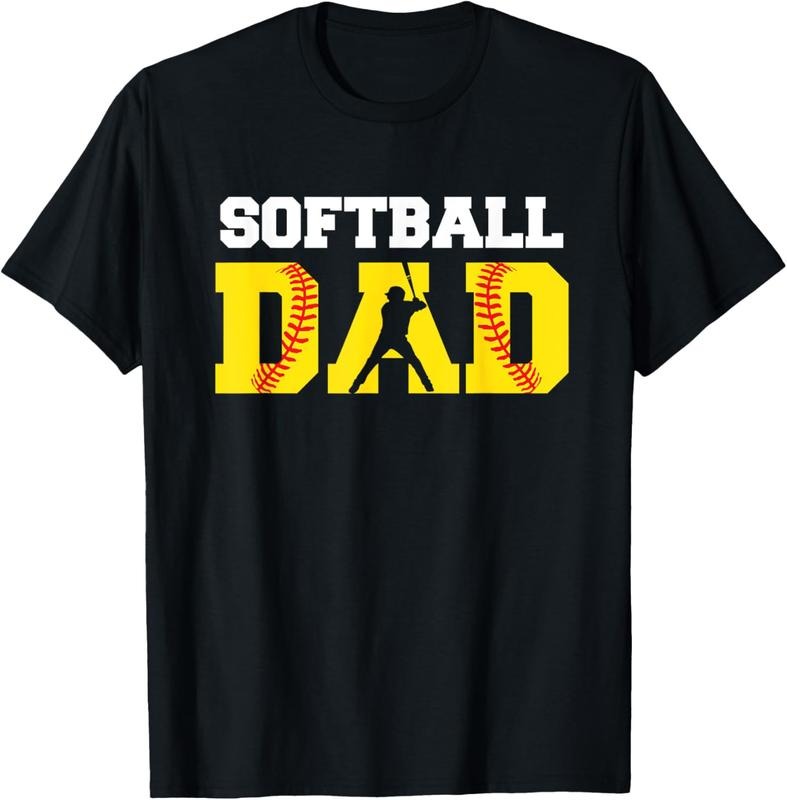 100% Cotton Dad Softball Yellow Softball Dad T-Shirts, Hoodie, Sweatshirt