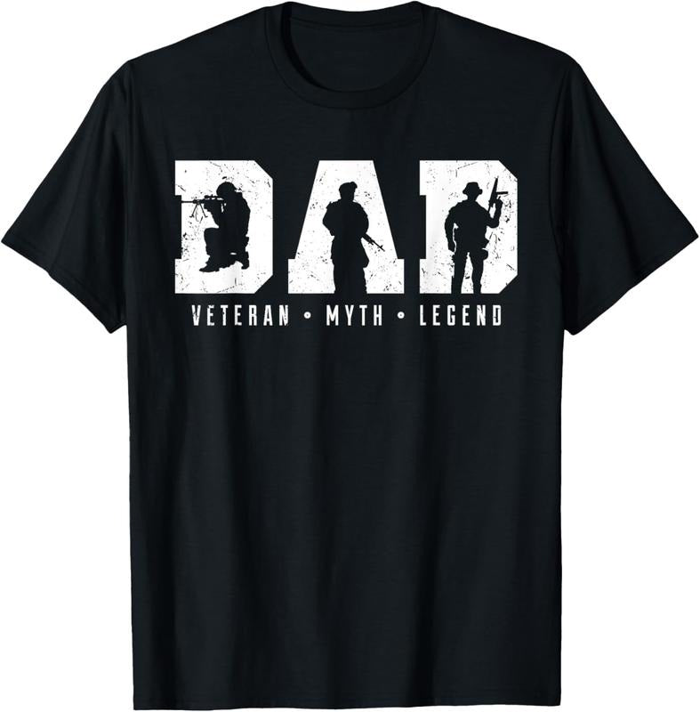 100% Cotton Dad Veteran Myth Legend Dad Military Father T-Shirts, Hoodie, Sweatshirt