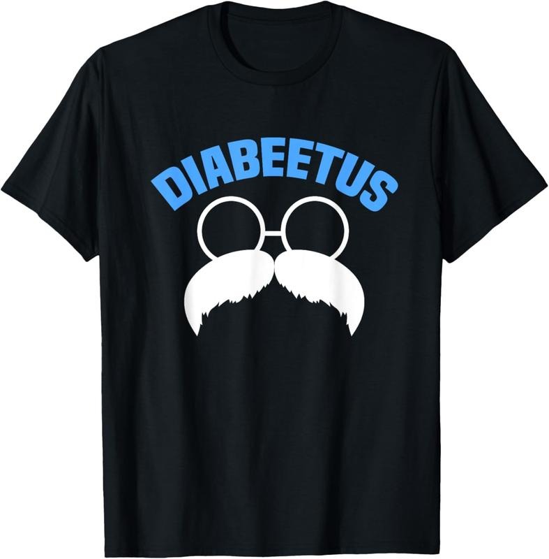 100% Cotton Diabeetus Funny Diabetes Awareness Diabetic Beard T-Shirt Hoodie Sweatshirt | PrintMintTees.com