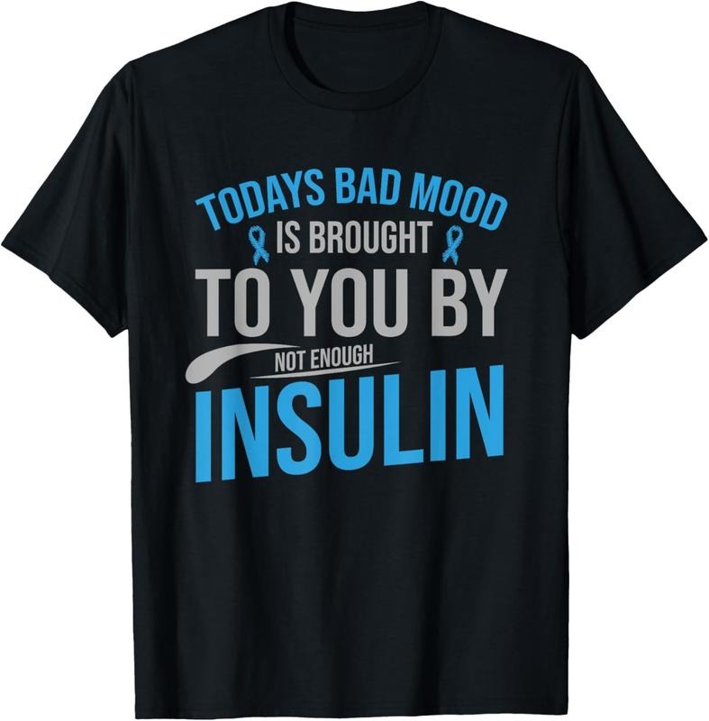 100% Cotton Diabetes Awareness Type 1 2 - Diabetic T1D T2D T-Shirt Hoodie Sweatshirt | PrintMintTees.com