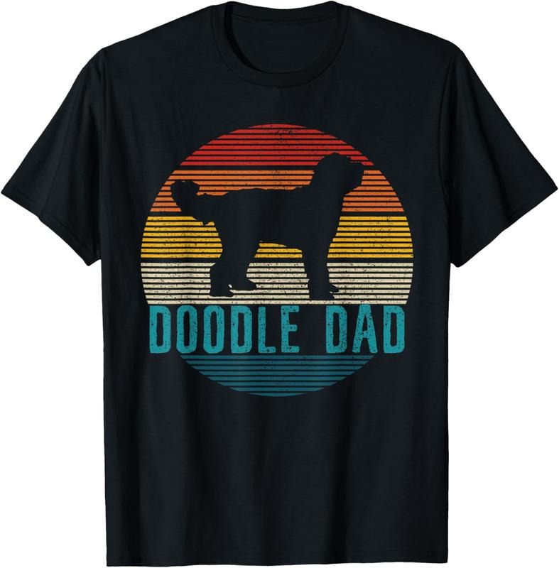 100% Cotton Doodle Dad - Vintage Goldendoodle Dog Owner Funny Gift T-Shirt Hoodie, Sweatshirt | PrintMintTees.com