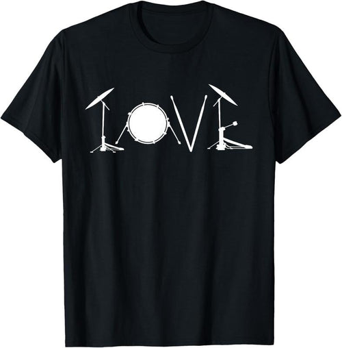 100% Cotton Drummers Drumming Gift Drum Love Drums Drummer T-Shirt Hoodie, Sweatshirt | PrintMintTees.com