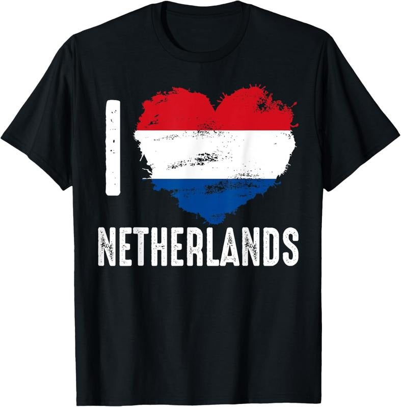 100% Cotton Dutch Flag Netherlands Tourist Souvenir T-Shirts, Hoodie, Sweatshirt