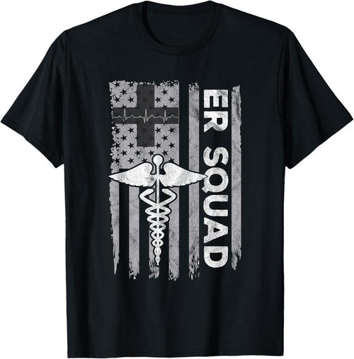 100% Cotton ER Nurse Doctor Emergency Room Hospital Squad T-Shirt Hoodie Sweatshirt | PrintMintTees.com