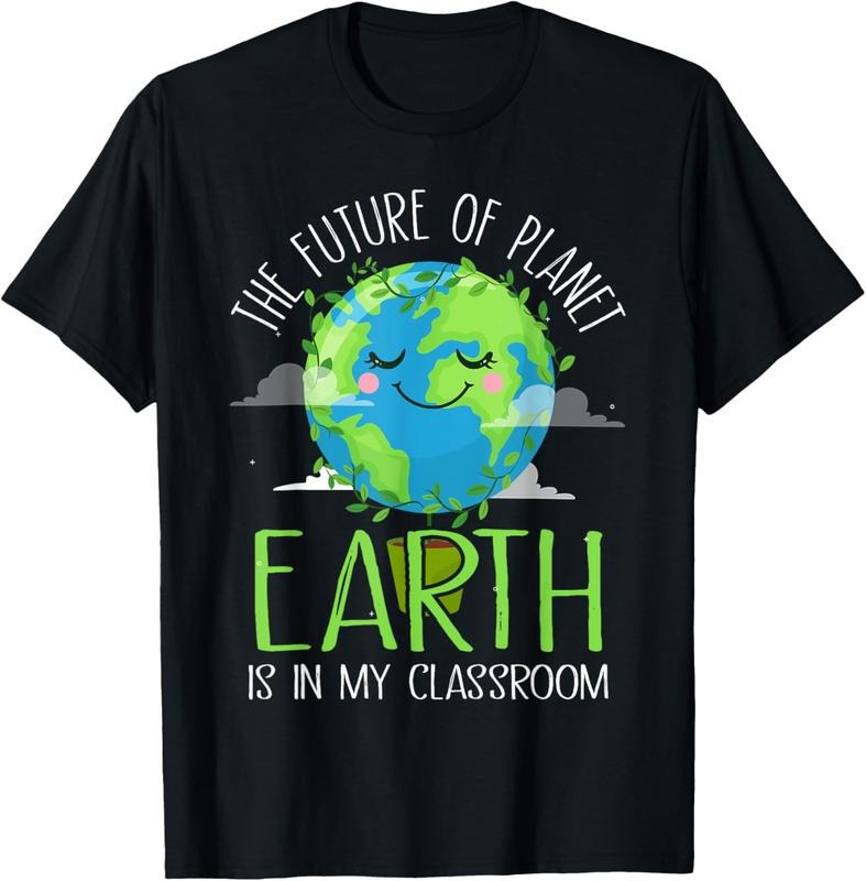 100% Cotton Earth Day Teachers 2025 Funny Classroom T-Shirt Hoodie, Sweatshirt | PrintMintTees.com