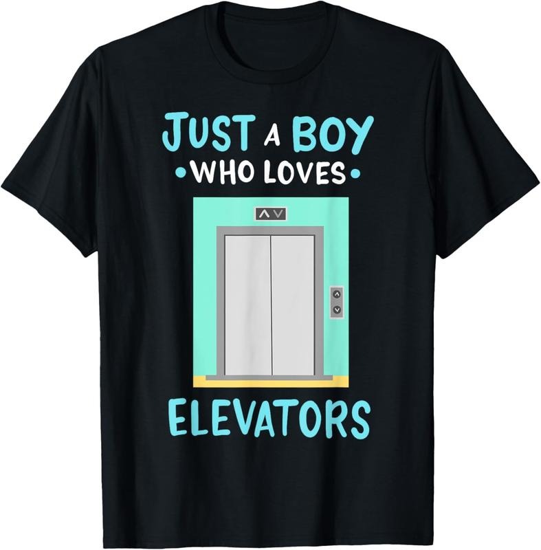 100% Cotton Elevator Just Boy Who Loves Elevators T-Shirts, Hoodie, Sweatshirt
