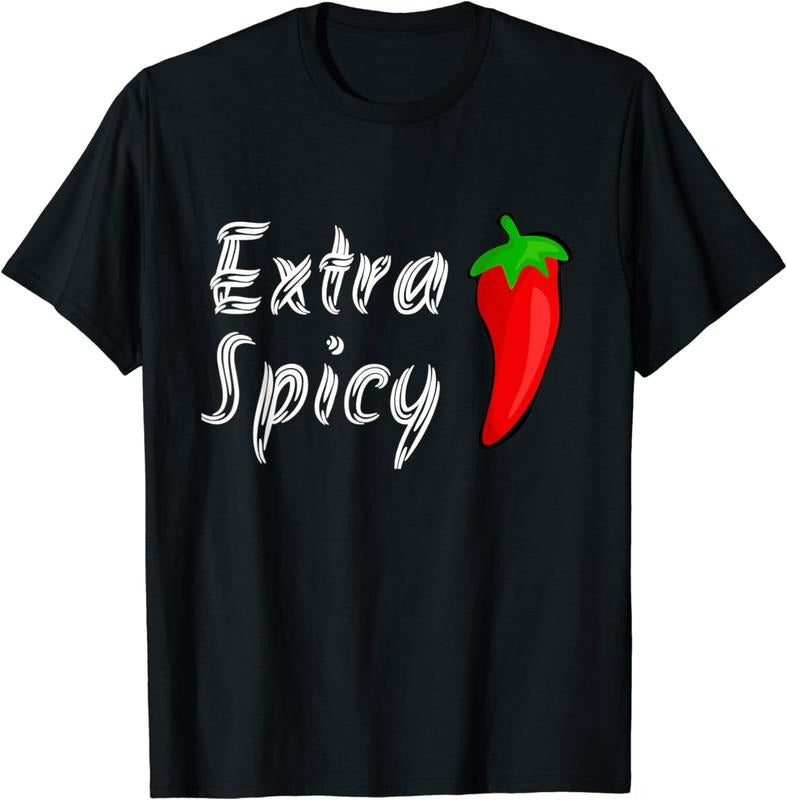 [100% Cotton]Extra Spicy Shirt Hot Pepper Funny Graphic Tee Teens Adults Hoodie Sweatshirt | PrintMintTees.com
