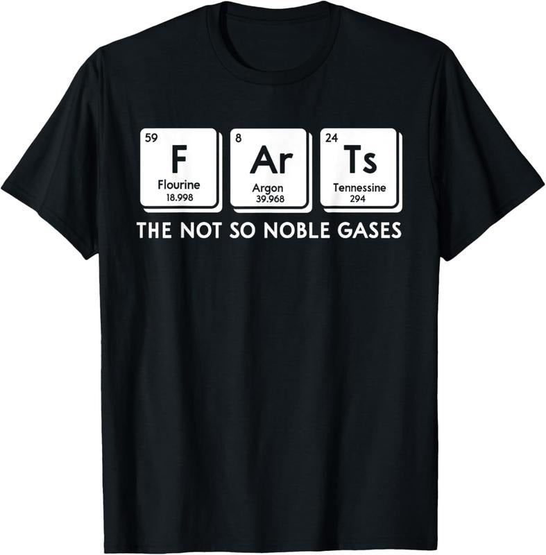 100% Cotton FArTs Not So Noble Gases Periodic Table Science Nerd T-Shirts, Hoodie, Sweatshirt