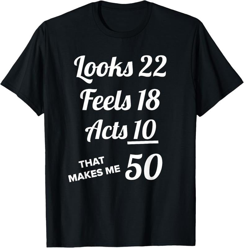 100% Cotton FIFTY YEARS OLD Birthday Present for 50 Year old T-Shirt Hoodie Sweatshirt | PrintMintTees.com