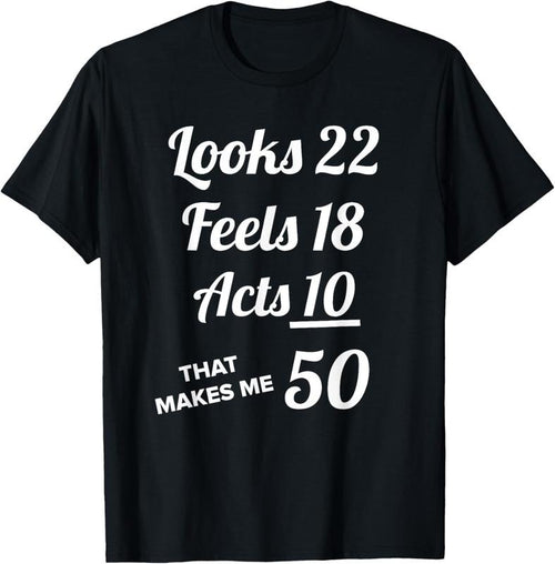 100% Cotton FIFTY YEARS OLD Birthday Present for 50 Year old T-Shirt Hoodie Sweatshirt | PrintMintTees.com