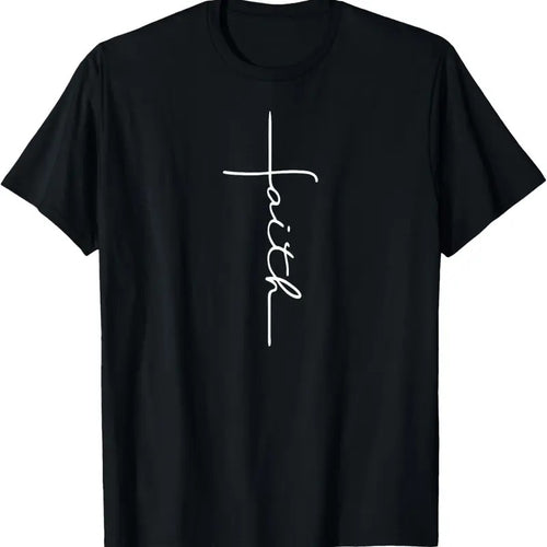 100% Cotton Faith Cross T-Shirt Christian T Shirt for Men Women  T-Shirt Hoodie Sweatshirt | PrintMintTees.com