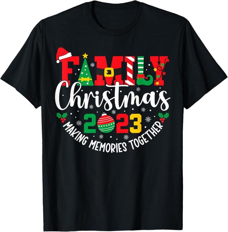 100% Cotton Family Christmas 2023 Matching Squad Santa Elf Funny Xmas T-Shirt Hoodie Sweatshirt | PrintMintTees.com