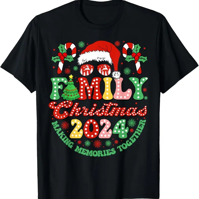 100% Cotton Family Christmas 2024 Christmas Squad Xmas Matching Pajamas T-Shirt Hoodie Sweatshirt | PrintMintTees.com