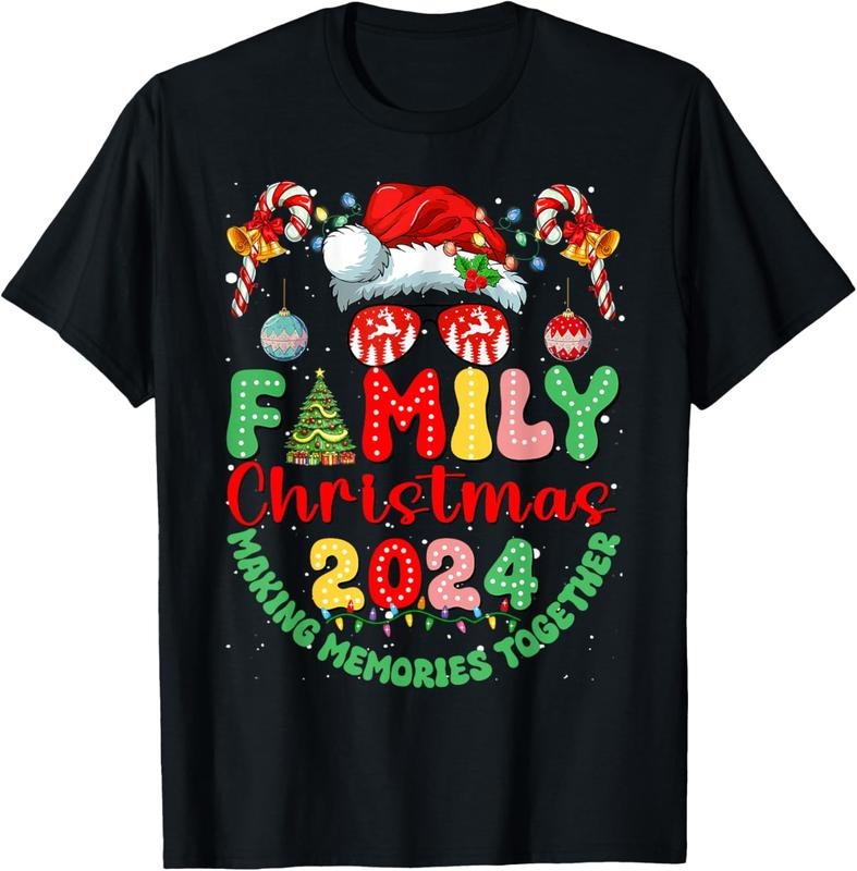 100% Cotton Family 2024 Squad Xmas Matching Pajamas T Shirtstyle{N002}2 T-Shirts, Hoodie, Sweatshirt