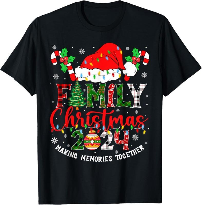 100% Cotton Family 2024 Matching Xmas Squad Santa Group T-Shirts, Hoodie, Sweatshirt