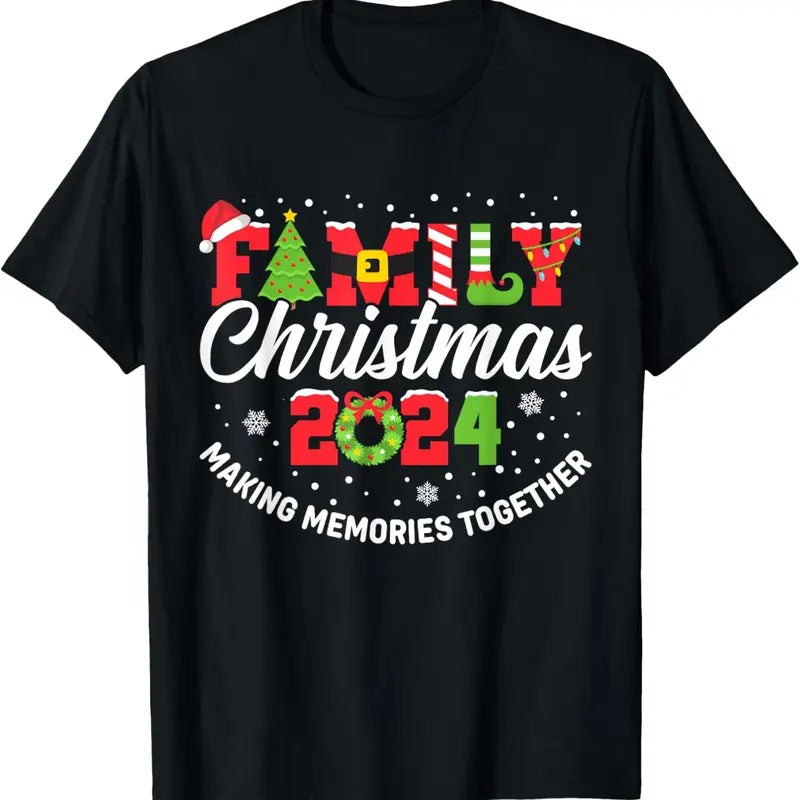 100% Cotton Family Christmas 2024 Matching Outfit Xmas Squad Santa Group T-Shirt Hoodie Sweatshirt | PrintMintTees.com