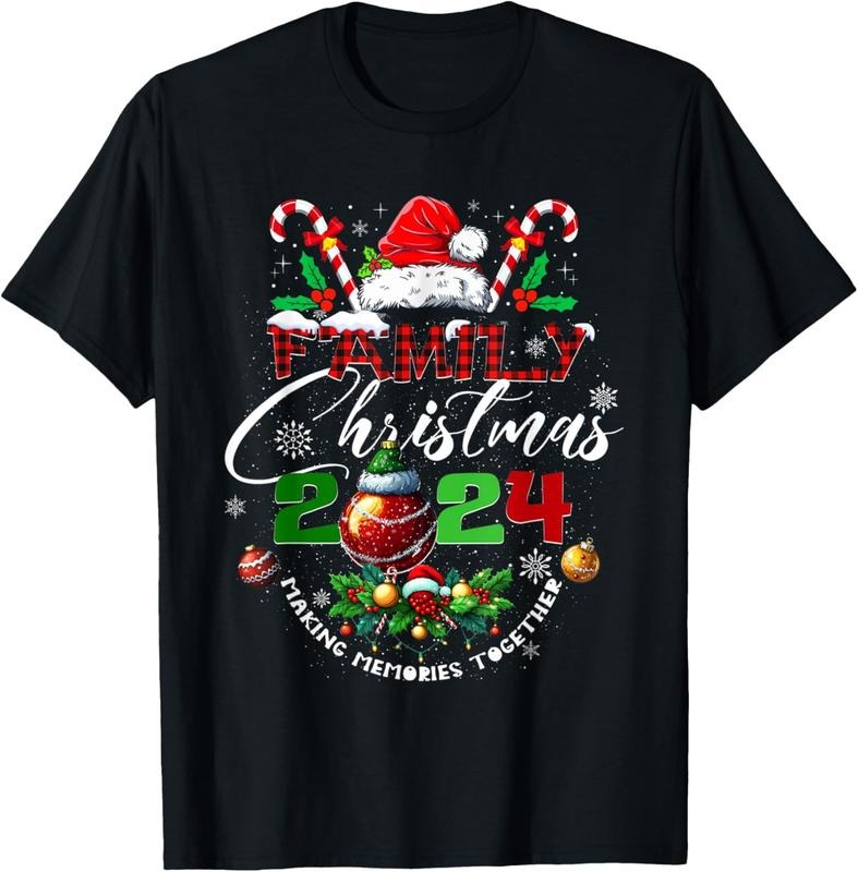 100% Cotton Family Christmas 2024 Matching Outfit Xmas Squad Santa Group T-Shirtstyle{n002}2 Shirt Hoodie Sweatshirt