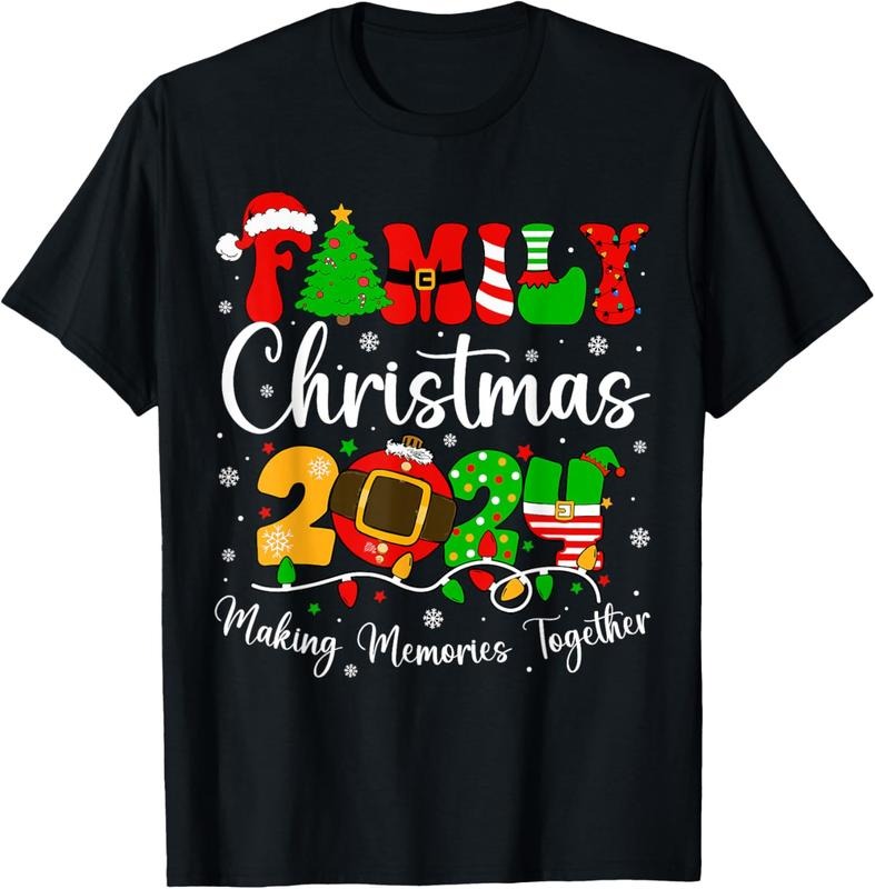 100% Cotton Family Christmas 2024 Matching Squad Santa Elf Funny Xmas T-Shirt Tee Hoodie, Sweatshirt | PrintMintTees.com