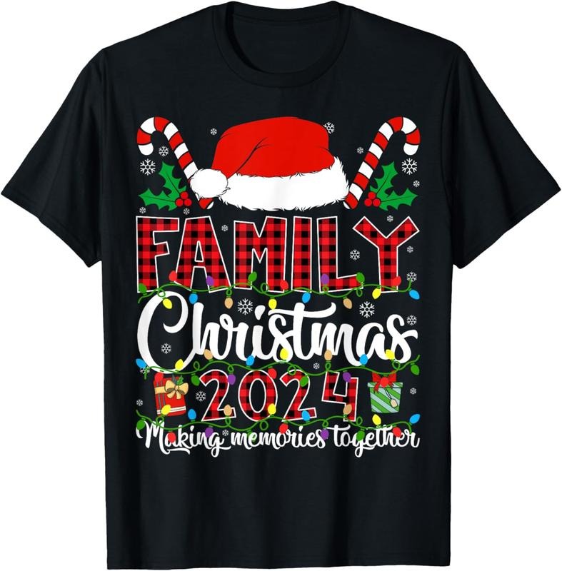 100% Cotton Family Christmas 2024 Matching Squad Santa Women Men T-Shirt Hoodie Sweatshirt | PrintMintTees.com