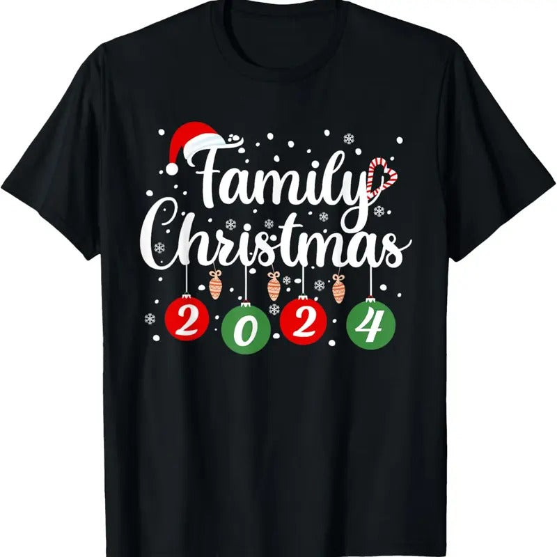 100% Cotton Family Christmas 2024 Xmas Holiday Pajamas Family Vacation T-Shirt Hoodie, Sweatshirt | PrintMintTees.com