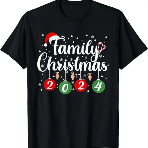 100% Cotton Family Christmas 2024 Xmas Holiday Pajamas Family Vacation T-Shirt Hoodie, Sweatshirt | PrintMintTees.com