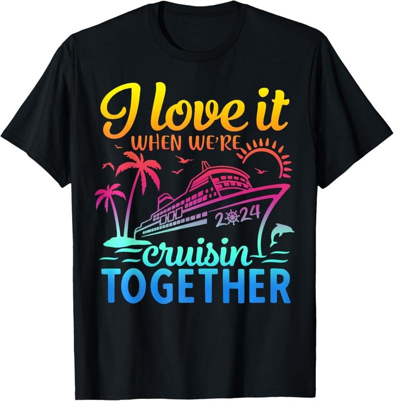 100% Cotton Family Cruise 2024 I Love It When We're Cruisin' Together T-Shirt Hoodie, Sweatshirt | PrintMintTees.com