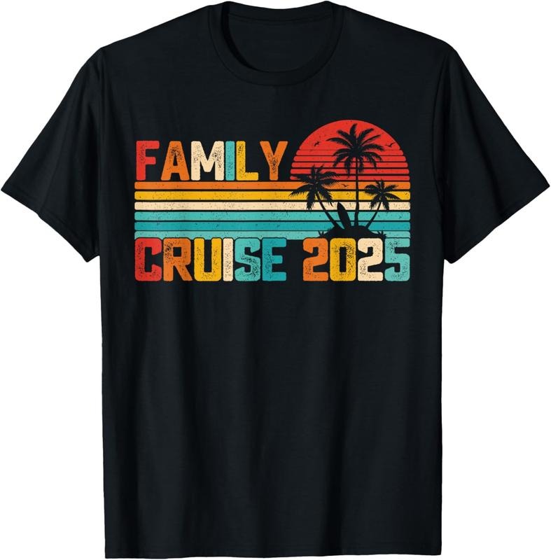 100% Cotton Family Cruise 2025 Beach Matching Summer Vacation T-Shirt Hoodie Sweatshirt | PrintMintTees.com