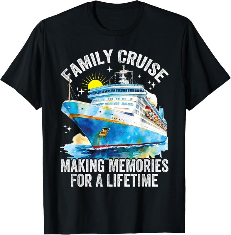 100% Cotton Family Cruise 2025 Family Matching Cruise Ship Vacation Trip T-Shirt Hoodie Sweatshirt | PrintMintTees.com