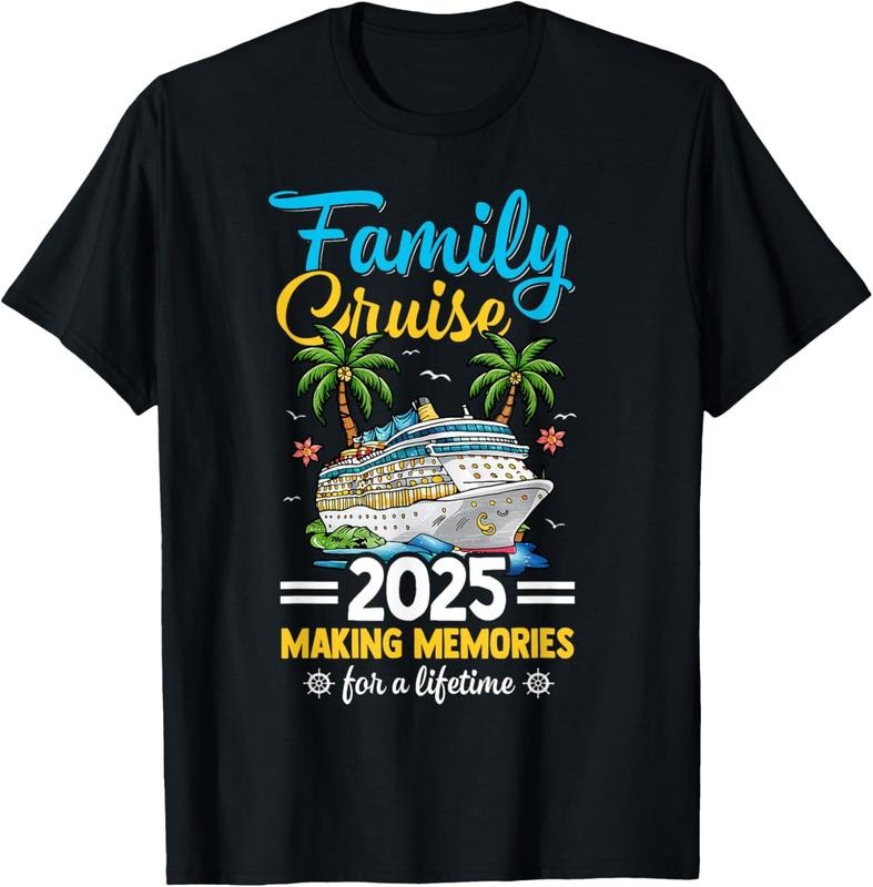 100% Cotton Family Cruise 2025 Squad Family Matching Trip For Summer T-Shirt Hoodie Sweatshirt | PrintMintTees.com