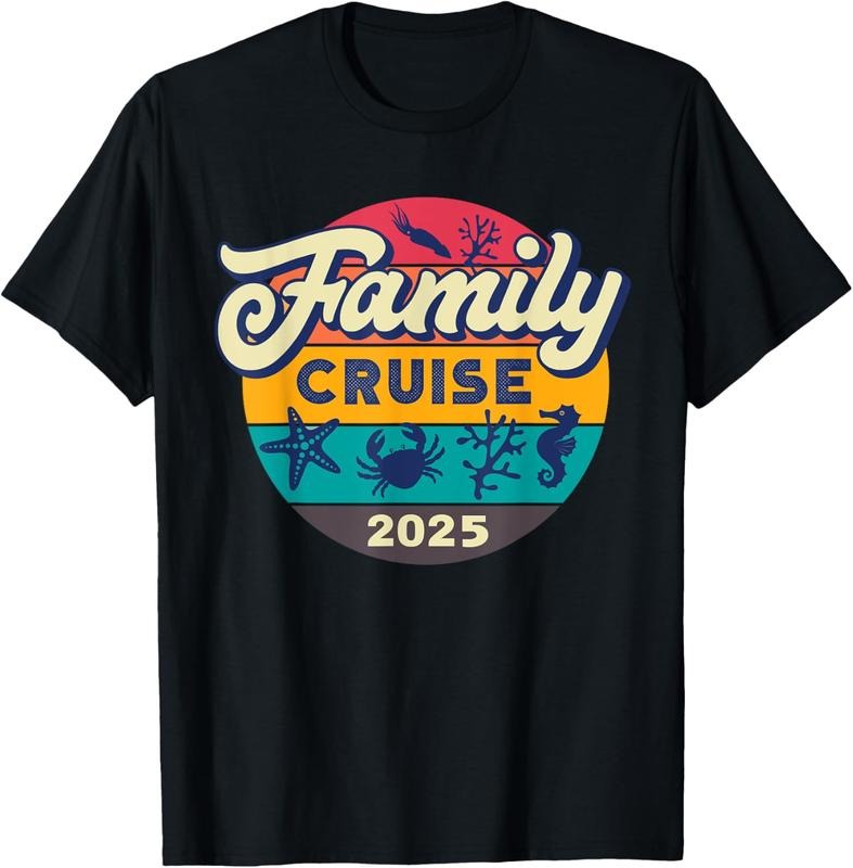 100% Cotton Family Cruise 2025 Summer Vacation Trip Matching Beach Crew T-Shirt Hoodie Sweatshirt | PrintMintTees.com