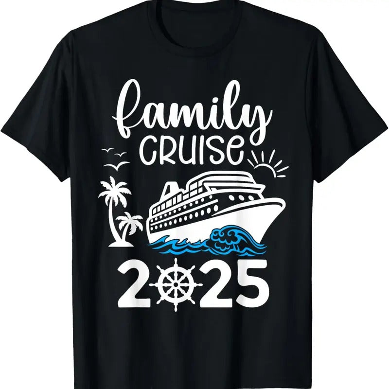 100% Cotton Family Cruise 2025 Vacation Trip Cruising Family Matching T-Shirt Hoodie, Sweatshirt | PrintMintTees.com