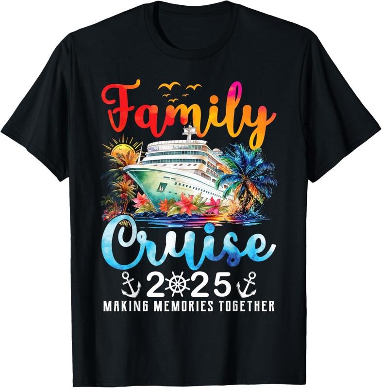 100% Cotton Family Cruise 2025 Vacation Trip Family Matching Cruise Ship T-Shirt Hoodie Sweatshirt | PrintMintTees.com