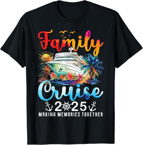 100% Cotton Family Cruise 2025 Vacation Trip Family Matching Cruise Ship T-Shirt Hoodie Sweatshirt | PrintMintTees.com