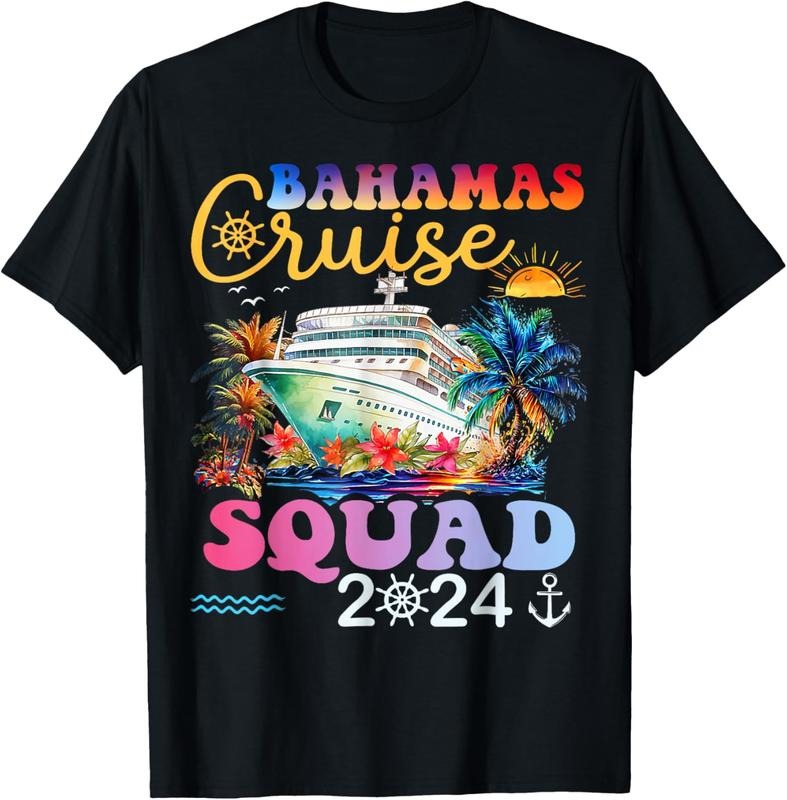100% Cotton Family Cruise Bahamas 2024 Summer Matching Vacation 2024 T-Shirt Hoodie Sweatshirt | PrintMintTees.com