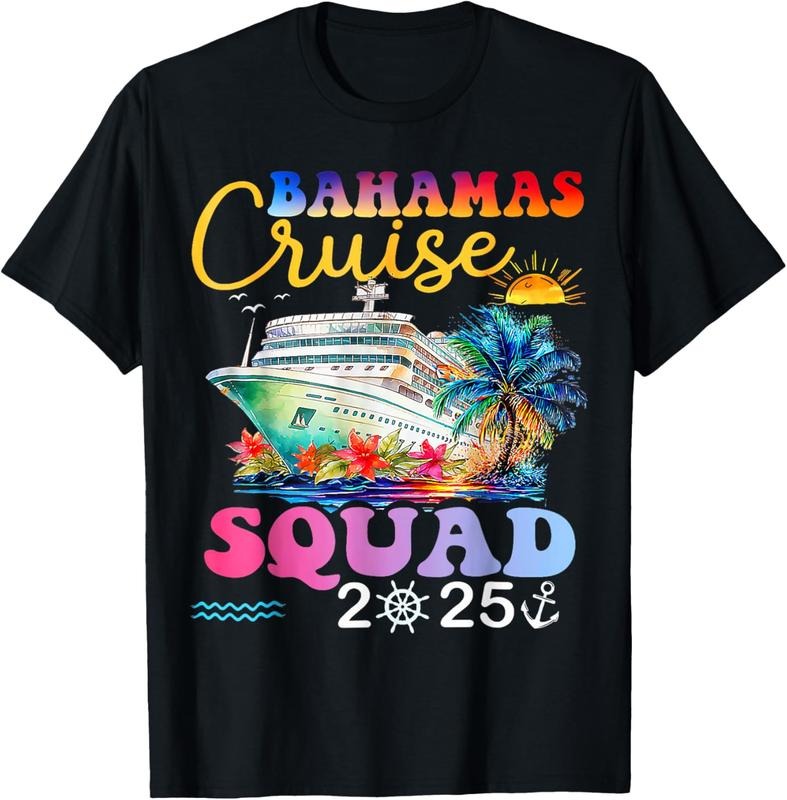 100% Cotton Family Cruise Bahamas 2025 Summer Matching Vacation 2025 T-Shirt Hoodie Sweatshirt | PrintMintTees.com