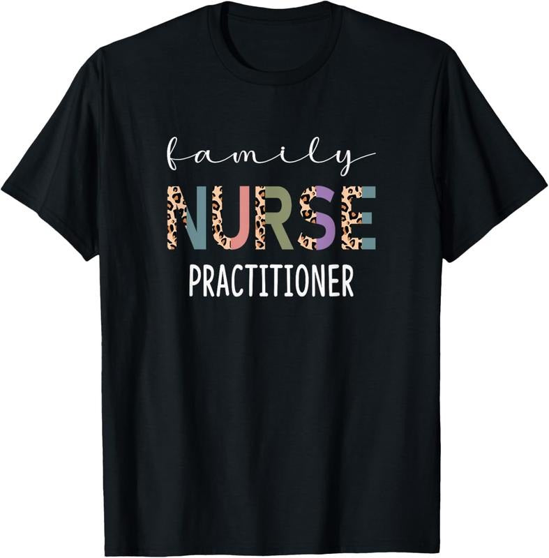 100% Cotton Family Nurse Practitioner Funny FNP Nurse Leopard T-Shirts, Hoodie, Sweatshirt