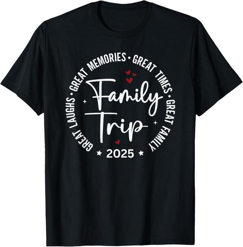 100% Cotton Family Trip Vacation 2025 Matching Group T-Shirt Hoodie, Sweatshirt | PrintMintTees.com
