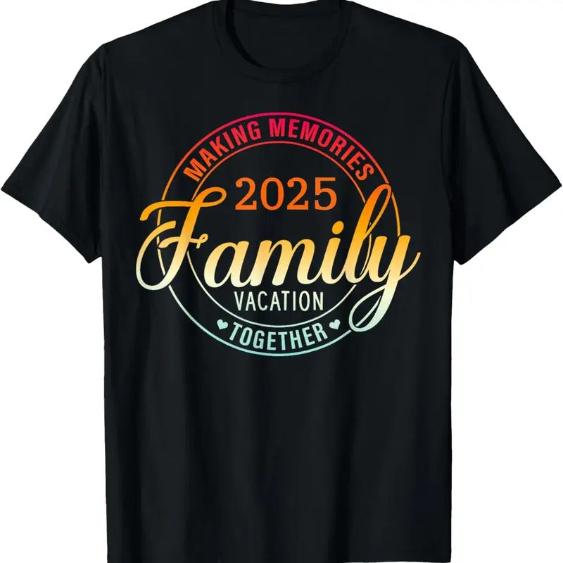 100% Cotton Family Vacation 2025 Family Matching Summer Vacation T-Shirt Hoodie, Sweatshirt | PrintMintTees.com