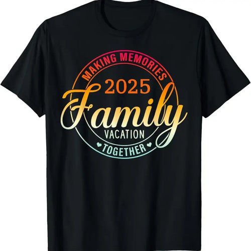 100% Cotton Family Vacation 2025 Family Matching Summer Vacation T-Shirt Hoodie, Sweatshirt | PrintMintTees.com
