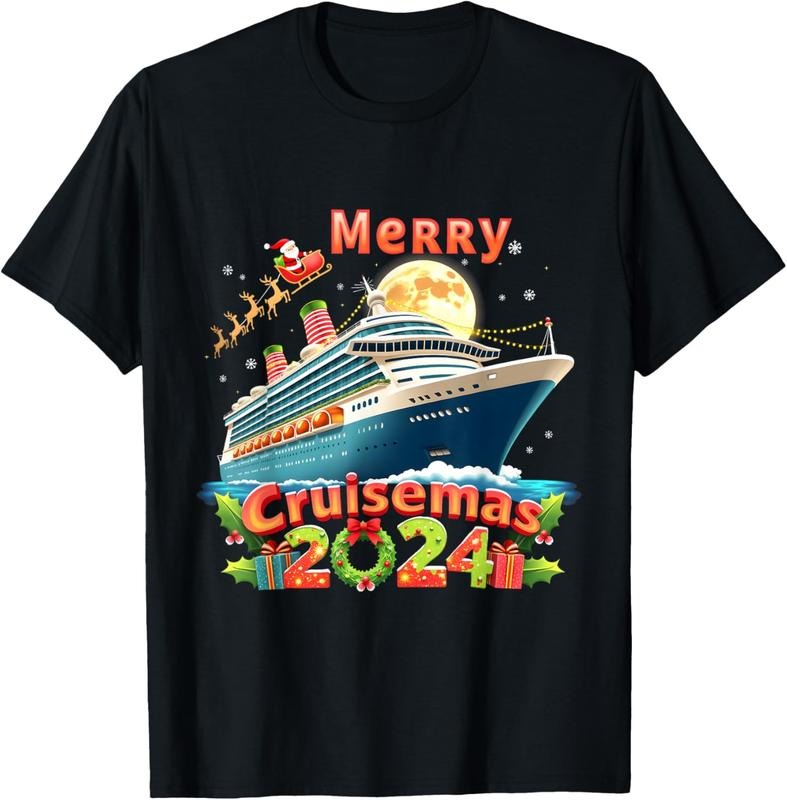 100% Cotton Family Vacation Matching Cruise Lovers Merry Cruisemas 2024 Shirt Hoodie Sweatshirt