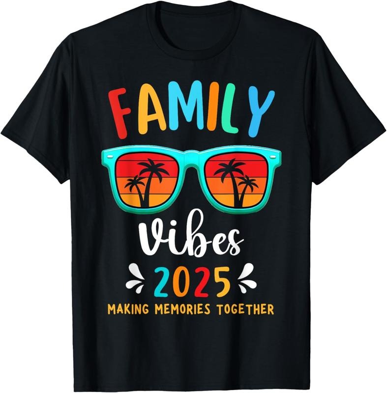 100% Cotton Family Vibes 2025 Family Reunion Vacation Making Memories T-Shirt Hoodie Sweatshirt | PrintMintTees.com
