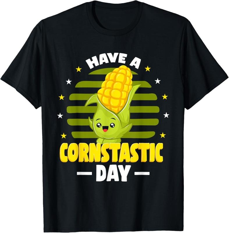 100% Cotton Farming Corn  Corn Cob Have A Corntastic Day T-Shirt Hoodie Sweatshirt | PrintMintTees.com