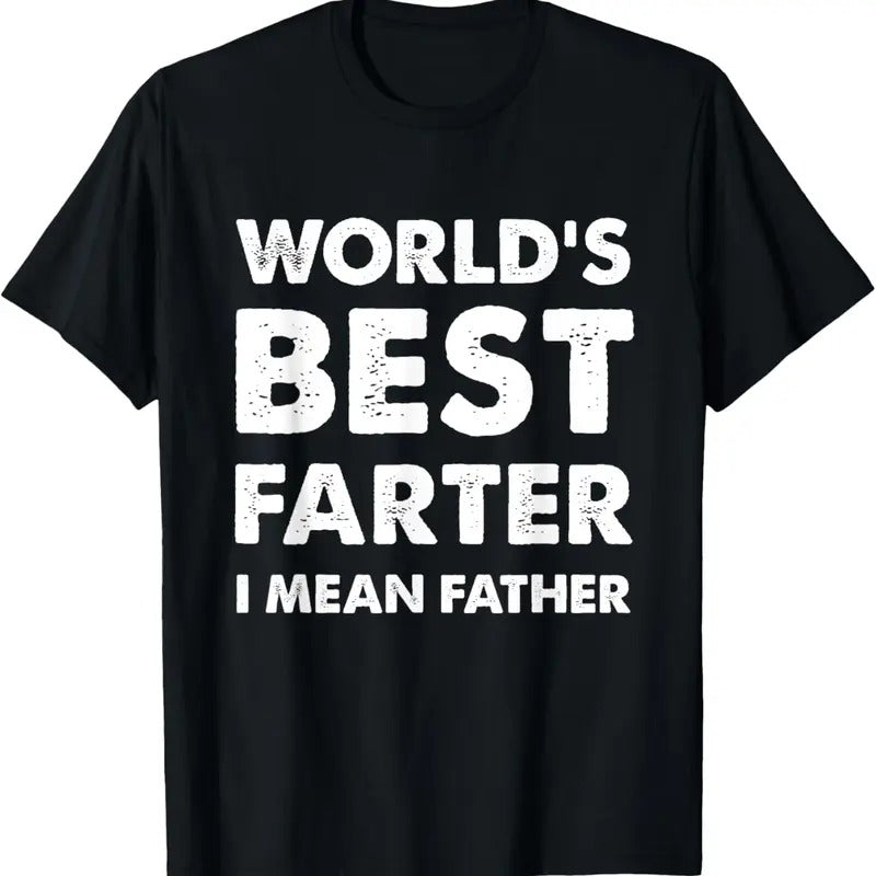 100% Cotton Father's Day Retro Dad World's Best Farter I Mean Father T-Shirt Hoodie Sweatshirt | PrintMintTees.com