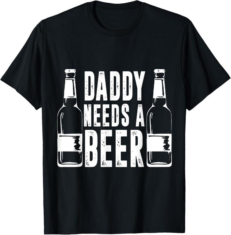 100% Cotton Fathers Day Funny Daddy Needs a Beer T-Shirt Hoodie, Sweatshirt | PrintMintTees.com