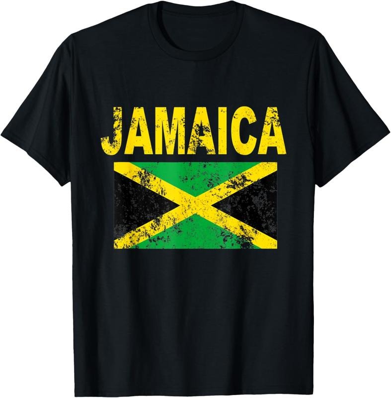 100% Cotton Flag Jamaica T-Shirt Cool Jamaican Flags Men Women Gift Tee T-Shirt Hoodie Sweatshirt | PrintMintTees.com