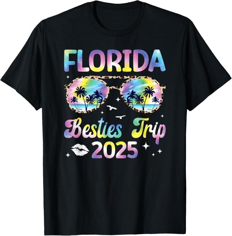 100% Cotton Florida Besties Trip 2025 Best Friend Florida Vacation T-Shirts, Hoodie, Sweatshirt