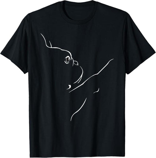 100% Cotton French Bulldog Illustration Line Art Bulldog Lovers T-Shirt Hoodie, Sweatshirt | PrintMintTees.com