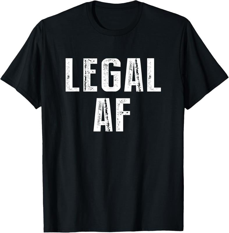 100% Cotton Funny 21st Birthday Gift Legal AF 21 Years Old T-Shirt Hoodie Sweatshirt | PrintMintTees.com