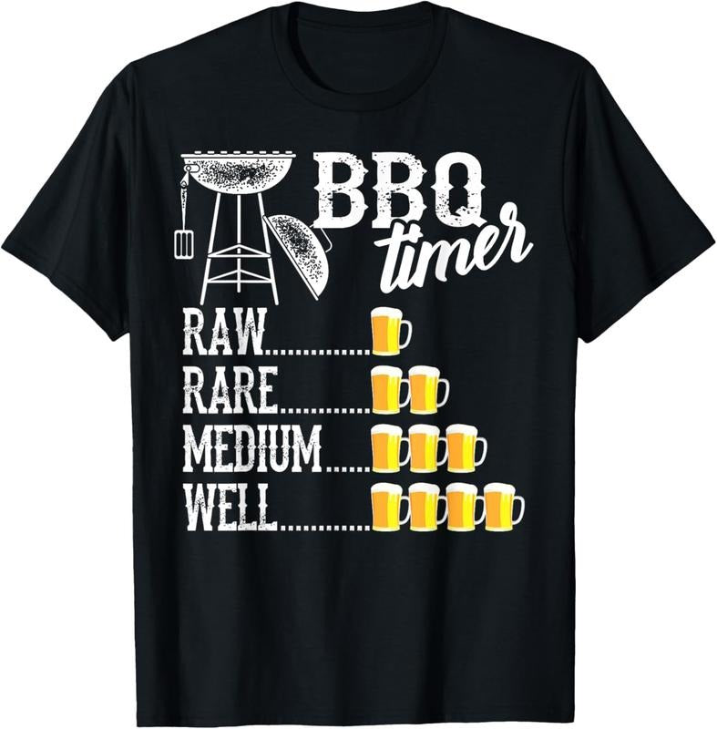 100% Cotton Funny BBQ Art For Men Women Grilling Meat Smoking Barbecue T-Shirtstyle{n002}2 Shirt Hoodie Sweatshirt