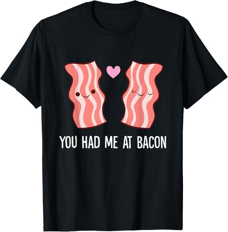 100% Cotton Funny Bacon Lover Breakfast You Had Me At Bacon T-Shirt Hoodie Sweatshirt | PrintMintTees.com